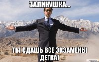 залинушка... ты сдашь все экзамены детка!