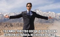  то самое чувство когда до открытия сервера осталось несколько часов.