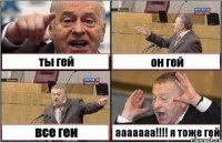 ты гей он гей все геи ааааааа!!! я тоже гей