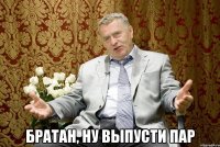  братан, ну выпусти пар