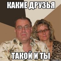 какие друзья такой и ты