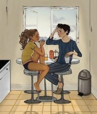 Создать мем Приятный завтрак