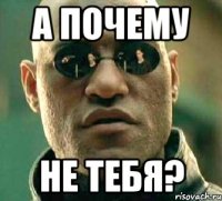 а почему не тебя?