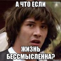 а что если жизнь бессмысленна?