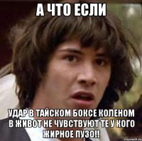 а что если удар в тайском боксе коленом в живот не чувствуют те у кого жирное пузо!!