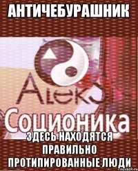 античебурашник здесь находятся правильно протипированные люди