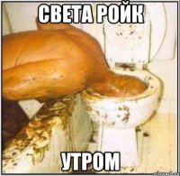 света ройк утром