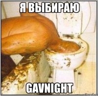 я выбираю gavnight