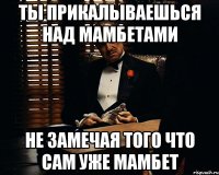 ты прикалываешься над мамбетами не замечая того что сам уже мамбет