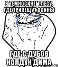 в темносинем лесу, где трипещут осины где с дубов колдун дима