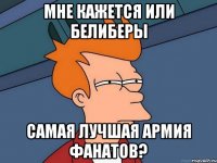 мне кажется или белиберы самая лучшая армия фанатов?