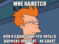 мне кажется или я один знаю что читы в варфейс не палят - их банят