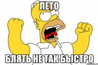 лето блять не так быстро