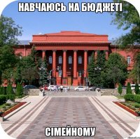 навчаюсь на бюджеті сімейному