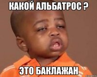 какой альбатрос ? это баклажан