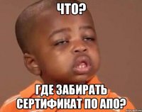 что? где забирать сертификат по апо?