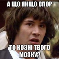 а що якщо спор то козні твого мозку?