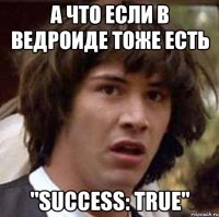 а что если в ведроиде тоже есть "success: true"