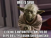 vrei s spui c eu nu-s avtoritet c am 245 de oi pe o852?fleoshk shiobanesku