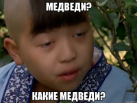 медведи? какие медведи?