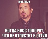 моё лицо когда босс говорит, что не отпустит в отгул