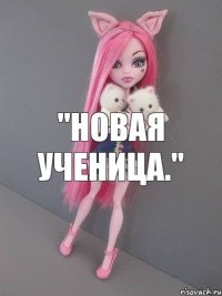 "Новая ученица."