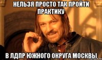 нельзя просто так пройти практику в лдпр южного округа москвы