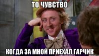 то чувство когда за мной приехал гарчик