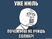 уже июль почему ты не учишь соляк?!