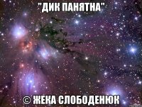 "дик панятна" © жека слободенюк