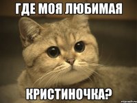 где моя любимая кристиночка?