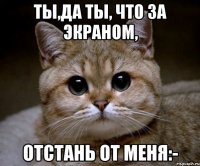 ты,да ты, что за экраном, отстань от меня:-