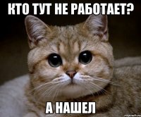 кто тут не работает? а нашел