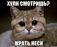 хули смотришь? жрать неси