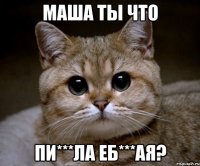 маша ты что пи***ла еб***ая?