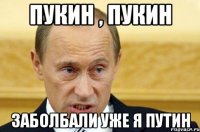 пукин , пукин заболбали уже я путин