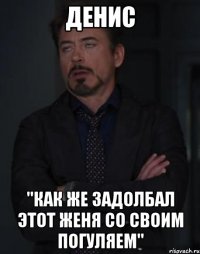 денис "как же задолбал этот женя со своим погуляем"