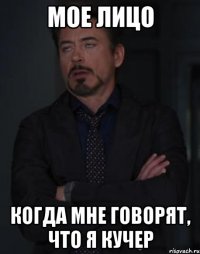 мое лицо когда мне говорят, что я кучер