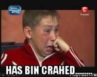  has bin crahed.........