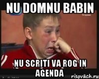 nu domnu babin nu scriti va rog in agenda