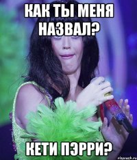 как ты меня назвал? кети пэрри?