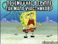 почему у нас в группе так мало участников? 