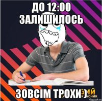 до 12:00 залишилось зовсім трохи )
