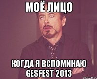 моё лицо когда я вспоминаю gesfest 2013