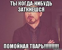 ты когда-нибудь заткнешся помойная тварь!!!