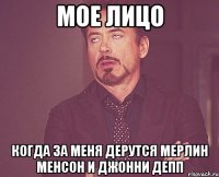 мое лицо когда за меня дерутся мерлин менсон и джонни депп