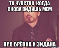 то чувство, когда снова видишь мем про брёвна и зидана