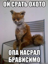ой срать охото опа насрал брависимо