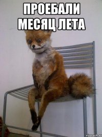 проебали месяц лета 