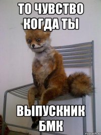 то чувство когда ты выпускник бмк